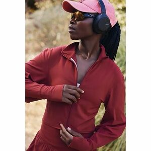 FP Movement - Never Better Cozy Layer Full Zip Jacket in Crimson, size small